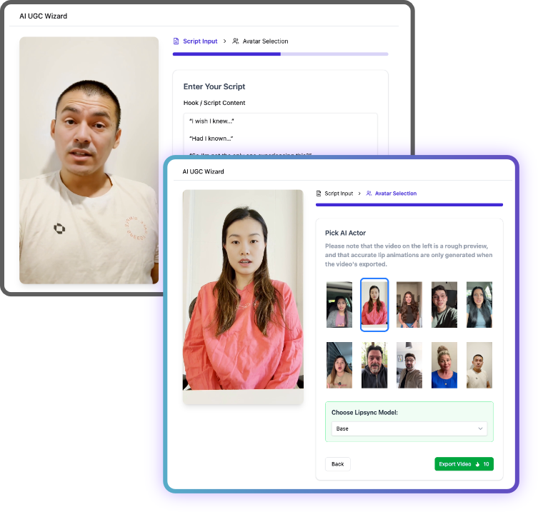 Generating AI UGC videos with just text